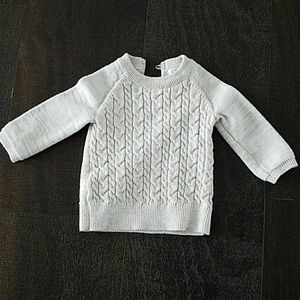 Cream cable knit sweater